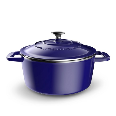 헤슬바흐 스테인리스 합금 주물냄비, 너비 24cm x 높이 10.5cm x 용량 3.5L, 뱀부그린(내부 오닉스), 1개