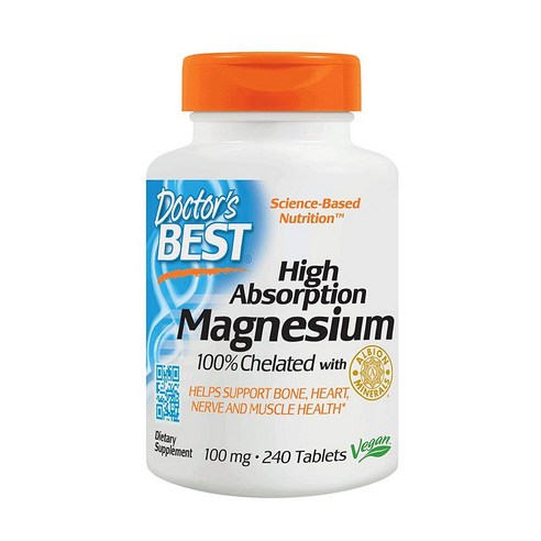 닥터스 베스트 킬레이트 고흡수성 마그네슘 미네랄100mg, 240정, 2개