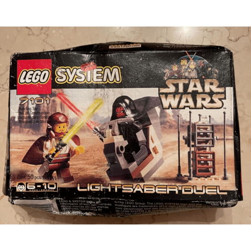 1999 LEGO 레고 스타워즈 7101 Lightsaber Duel New Complete