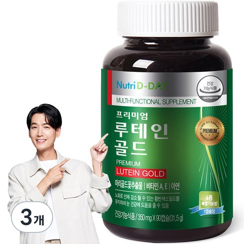 뉴트리디데이 프리미엄 루테인 골드 1병 60캡슐 2개월분, 60정, 1개