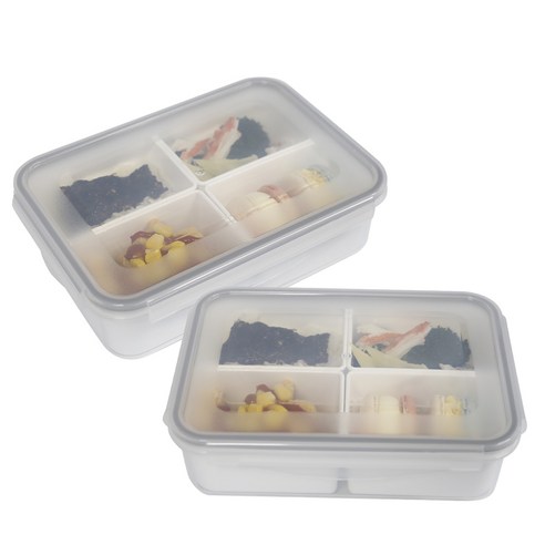 제오닉 나눔 찬통 4칸 1500ml, 2개, 단품