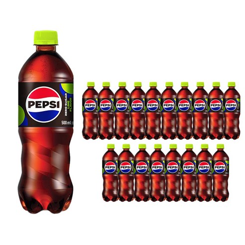 펩시 제로 슈거 라임향, 500ml, 30개
