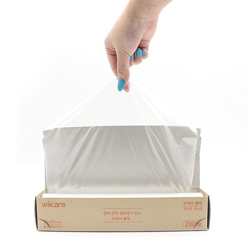위케어 산화생분해 롤백 소 17cm x 25cm, 소(S), 200개입, 1개