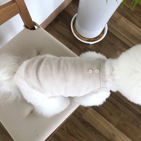 매그독 반려동물 모노 민소매 티셔츠, 카키