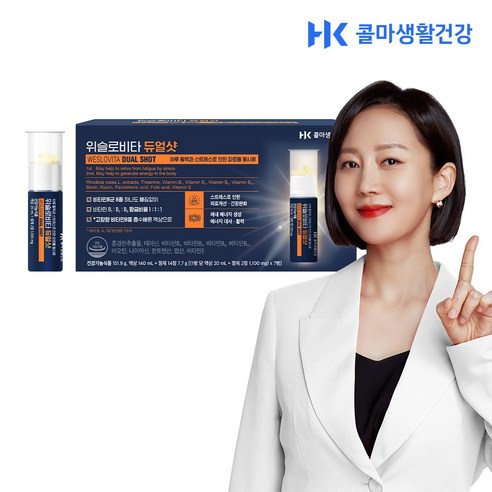 콜마생활건강 위슬로 비타 듀얼샷, 14정, 5개, 140ml