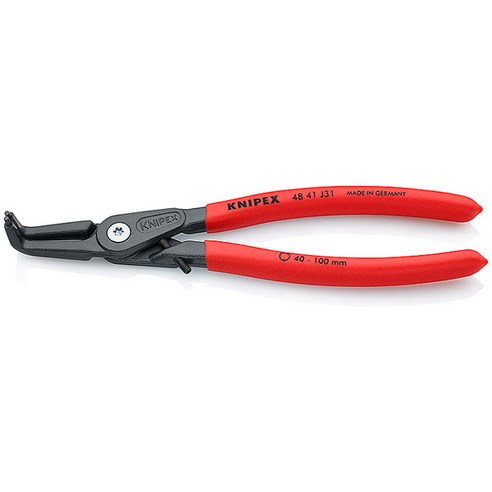 KNIPEX 크니팩스 스냅링플라이어_48-41-J31 210 mm 보어파이40-100mm. 팁파이2.3mm, 1개