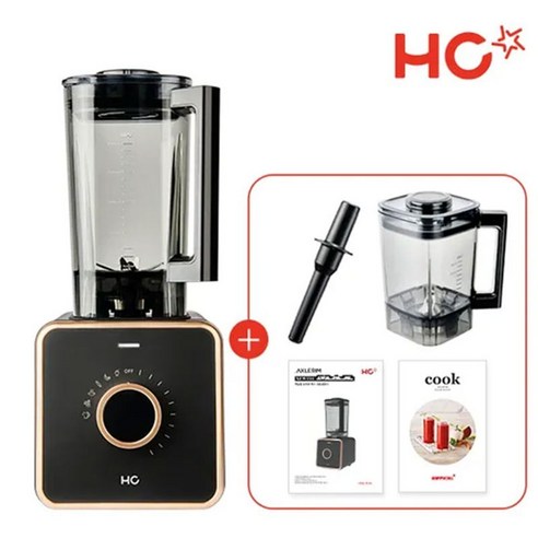 HC 초고속 블렌더 엑슬림 뉴트로 맥스+컨테이너 2개, 다크그레이