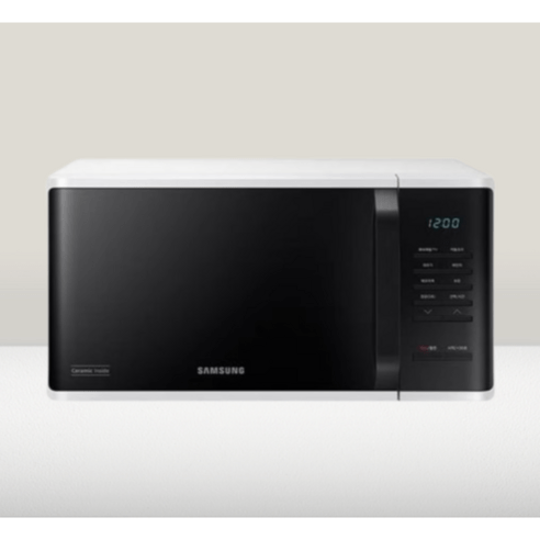 삼성전자 세라믹 전자레인지 화이트 23L 버튼식, MS23C3513AK 블랙 (삼성기사님 직배송)