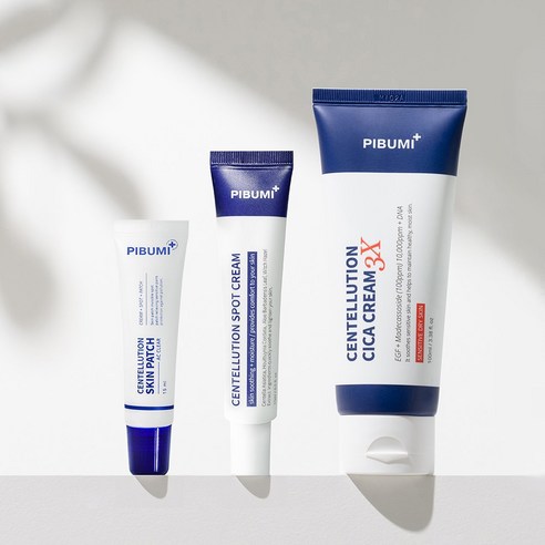 [트러블 진정 3종] 피부미 센텔루션 시카크림3X 100ml + 스팟 크림 15ml + 스킨패치 15ml, 지/복합성용, 1개