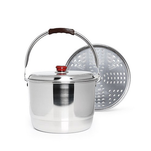 선학 인덕션 스텐 들통 11L, 29cm, 실버, 1개