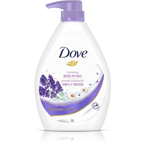 도브 라벤더 하이드레이션 바디워시 라벤더향, 980ml, 3개
