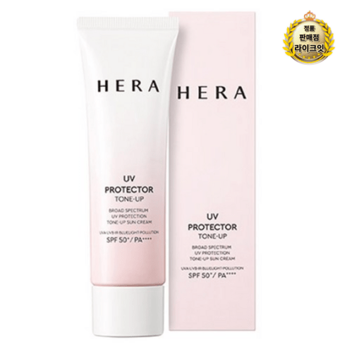 [HERA] 헤라 UV 프로텍터 톤업 선크림 SPF50+ PA++++ 본품 50ml, 3개, 3개