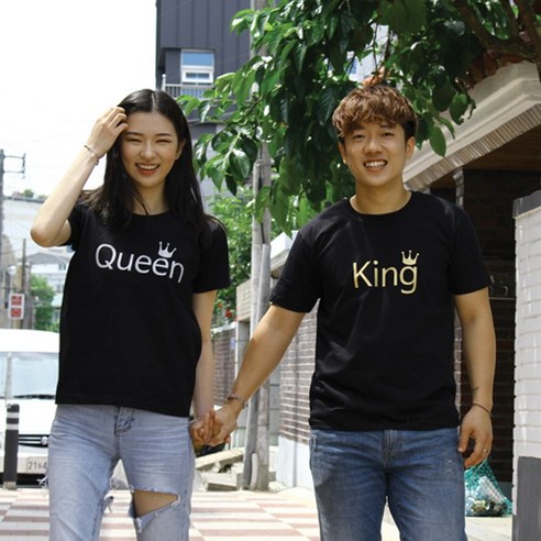빈스패밀리 킹앤퀸 반팔티 커플티셔츠