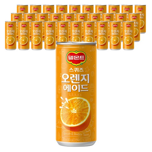 델몬트 스퀴즈 오렌지에이드 240ml, 17개