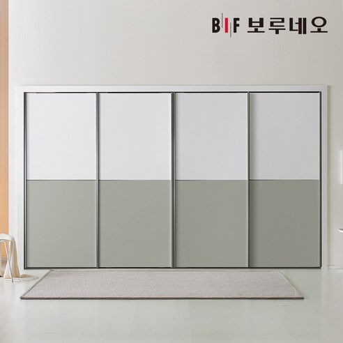 보루네오 하프 슬라이딩 붙박이장 30cm, 화이트 30cm