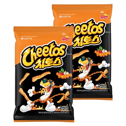 롯데제과 치토스 매콤달콤한맛, 164g, 12개