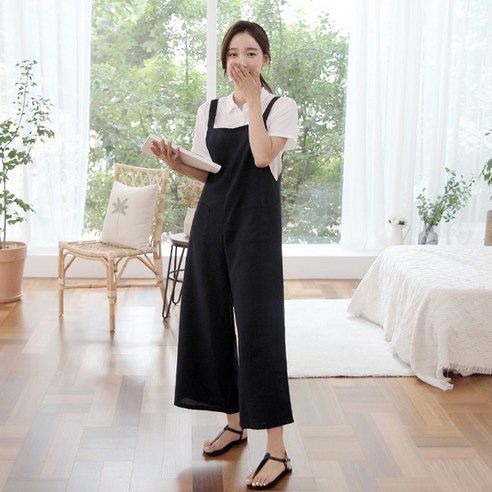 세이스타일 여성용 레브 멜빵 포켓 점프수트