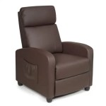 Recliner armchair with leather upholstery Recliner armchair with leather upholstery