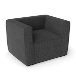 Portable Inflatable Lounger with Detachable Cover and Wide Armrests, Inflatable Sofa for Living Room, Grey Portable Inflatable Lounger with Detachable Cover and Wide Armrests, Inflatable Sofa for Living Room, Grey