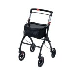 Rollator Walkers Lightweight Foldable Rolling Walker with Tray for Seniors-Black Rollator Walkers Lightweight Foldable Rolling Walker with Tray for Seniors-Black