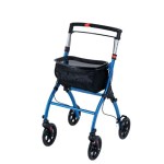 Rollator Walkers Lightweight Foldable Rolling Walker with Tray for Seniors-Black & Blue Rollator Walkers Lightweight Foldable Rolling Walker with Tray for Seniors-Black & Blue