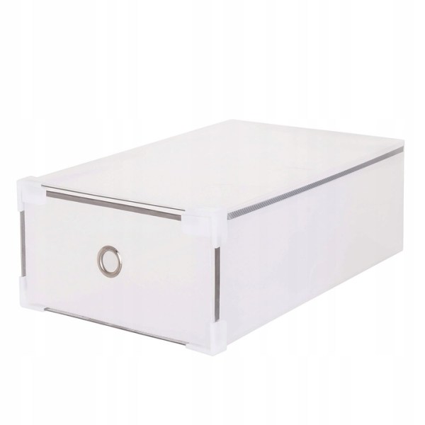 SET OF 10 BOXES CONTAINERS ORGANIZER RETRACTABLE SHOES FOR WARDROBE 31x20,5x11cm