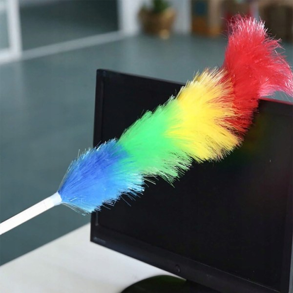 TELESCOPIC DUST BROOM LONG BRUSH WART SWEEPER COBWEB XXL