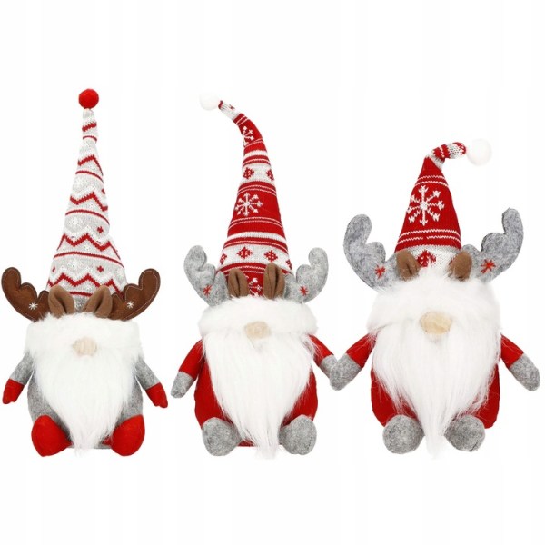 3 PIECES GNOMES GNOME GNOMES FOR CHRISTMAS UNDER THE CHRISTMAS TREE CHRISTMAS DECORATION