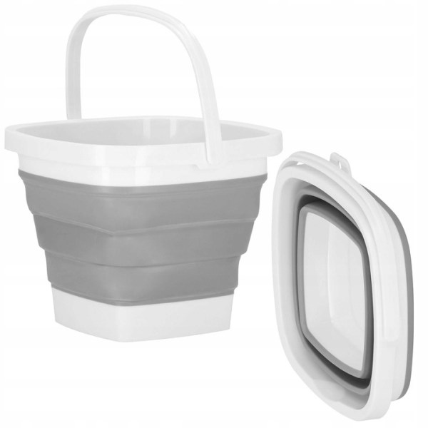 BUCKET SILICONE BUCKET WITH HANDLE FOLDING UNIVERSAL LARGE TOURIST
