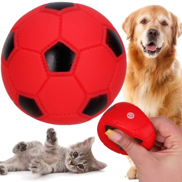 SQUEAKING BALL TOY FOR DOG AND CAT THAT MAKES A SOUND