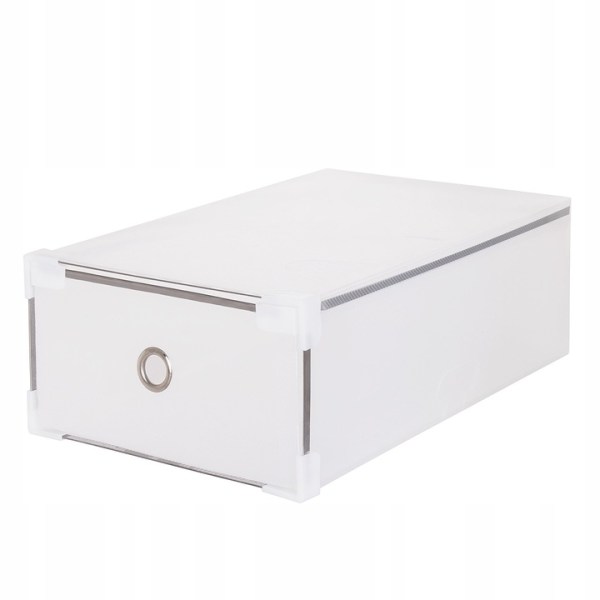 SET OF 10 BOXES CONTAINERS ORGANIZER RETRACTABLE SHOES FOR WARDROBE 31x20,5x11cm