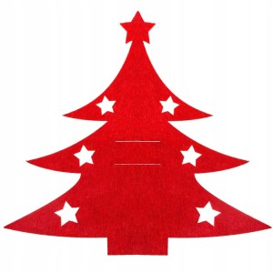 CHRISTMAS CUTLERY COVERS TABLE DECORATION RED CHRISTMAS ORNAMENT 10PCS - Obrázok 14