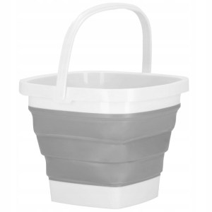 BUCKET SILICONE BUCKET WITH HANDLE FOLDING UNIVERSAL LARGE TOURIST - Afbeelding 6