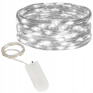 20LED WIRE LIGHTS COLD WHITE MICRO STRINGS BATTERY OPERATED CHRISTMAS TREE LIGHT - Vaizdas 13