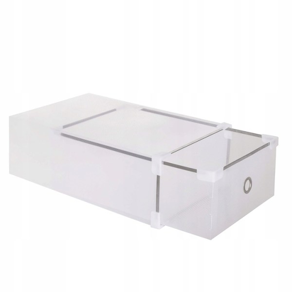 SET OF 10 BOXES CONTAINERS ORGANIZER RETRACTABLE SHOES FOR WARDROBE 31x20,5x11cm