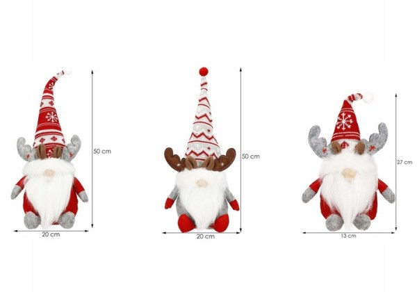 3 PIECES GNOMES GNOME GNOMES FOR CHRISTMAS UNDER THE CHRISTMAS TREE CHRISTMAS DECORATION