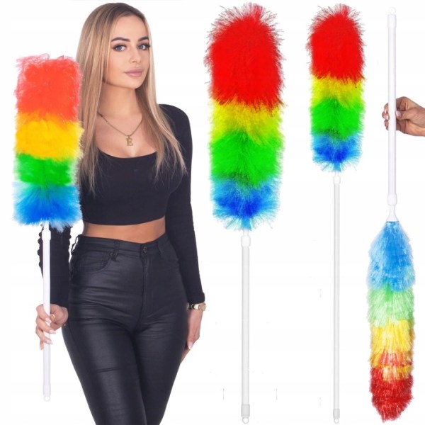 TELESCOPIC DUST BROOM LONG BRUSH WART SWEEPER COBWEB XXL