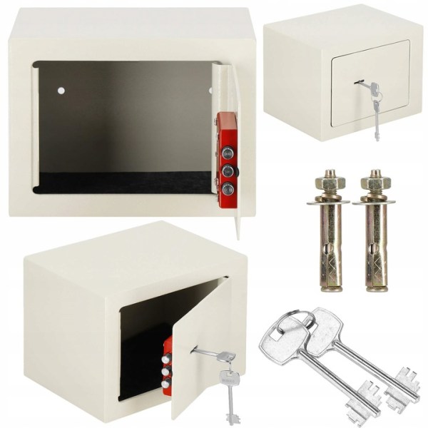 HOME KEY SAFE BOX SOLID OFFICE STRONG ARMORED CASH REGISTER