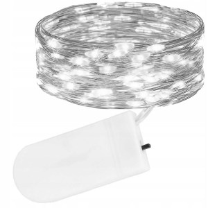 20LED WIRE LIGHTS COLD WHITE MICRO STRINGS BATTERY OPERATED CHRISTMAS TREE LIGHT - Vaizdas 15