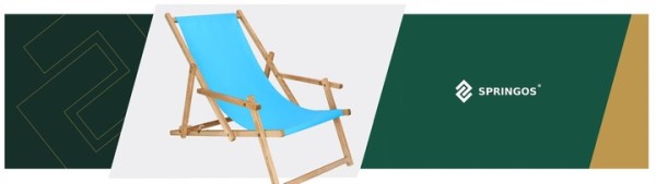 BEACH LOUNGER WOODEN GARDEN BLUE FOLDING Polish ARMRESTS