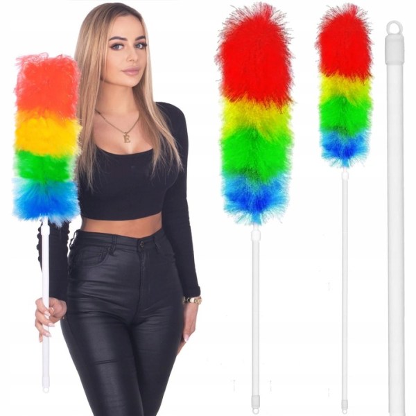 TELESCOPIC DUST BROOM LONG BRUSH WART SWEEPER COBWEB XXL