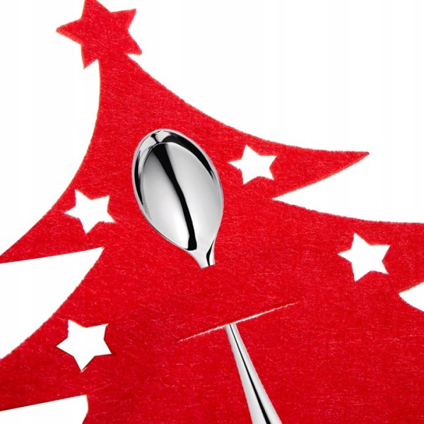 CHRISTMAS CUTLERY COVERS TABLE DECORATION RED CHRISTMAS ORNAMENT 10PCS