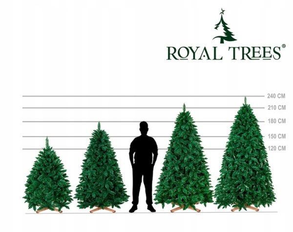 ARTIFICIAL CHRISTMAS TREE PE 180cm LIKE LIVE FOREST PINE DELUX ROYAL TREES PREMIUM