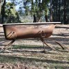Hot Rod Backyard Bath on Steel Spring Legs Hot Rod Backyard Bath on Steel Spring Legs