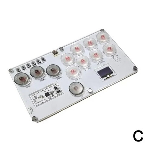 파이팅 게임 키보드 Hitbox Raspberry PI Street Fighter 6 Tekken 후 커버 펑크 PS4 조이스티커 액세스 I, 03 transparent Gray key, 한개옵션1, 한개옵션2