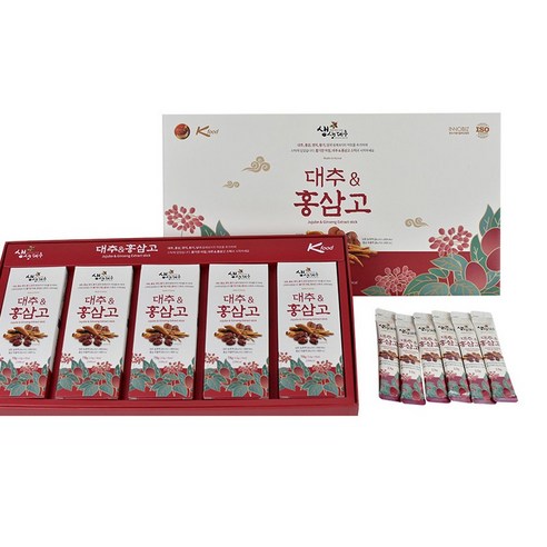 생생대추 대추 앤 홍삼고 스틱, 30개, 13g