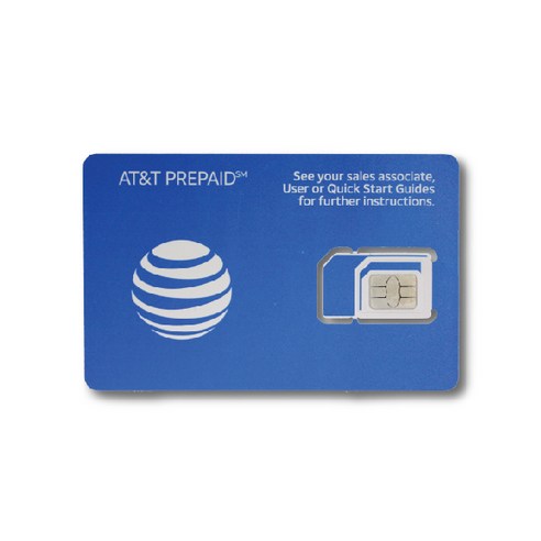 미국유심 AT&T 데이터&통화 무제한 미국 캐나다 멕시코 통합, 1개, AT&T 7일 데이터&통화 무제한(택배)