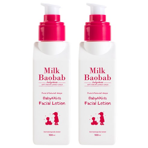 비오클라쎄 밀크바오밥 베이비&키즈 페이셜 로션, 100ml, 2개