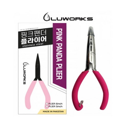 루웍스 핑크팬더 플라이어 5 6인치/ LWT-58 바늘빼기 봉돌고정 라인커터, 6인치