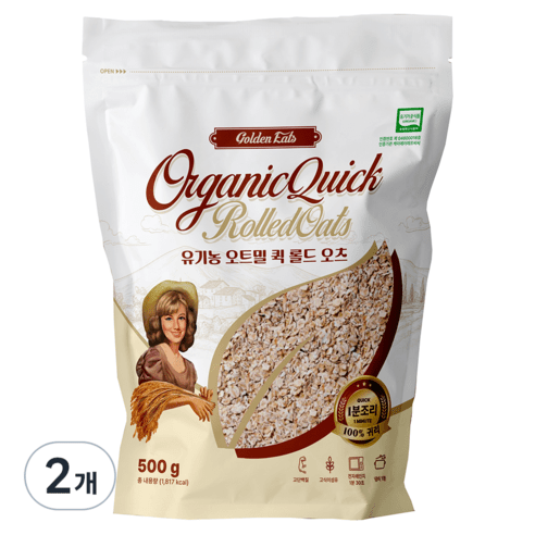 골든잇츠 유기농 퀵오트밀, 1개, 1kg